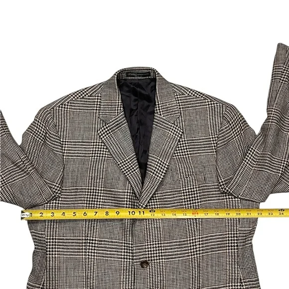 Ralph Lauren Mens Houndstooth Plaid Sportcoat Blazer Jacket 42 R